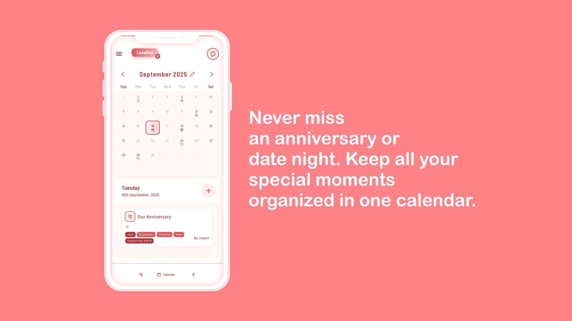 Milestone Calendar